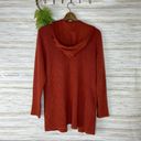 Cyrus  Burnt Orange Longline Hooded Cardigan Photo 4