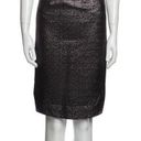 Johnathan Simkhai Black & Silver Metallic Shimmer Pencil Skirt. Size 8. EUC! Photo 0