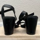 Soda  Black Block Heel Ankle Strap Sandals 8 Photo 6