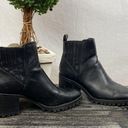 ZARA  Leather Black Lug Sole Heeled Chelsea Ankle Boots 8 Photo 3