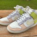 Nike Dunk High Women's Shoes Cashmere Lemon Twist White Size 8 Photo 1