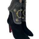 Christian Louboutin  Alix Bootic 100 Studded Suede Boots Photo 3