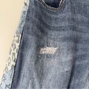 Pilcro  Anthropologie Slim Boyfriend Crop Jeans Patchwork Side Leg Distressed Zip Photo 3