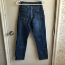 Forever 21 Slightly Distressed High Waisted Button Fly Denim Jeans Photo 2