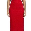 Bardot  Yvette Lace Corset Midi Dress Red 10 Photo 0