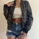 Say What? Army Green Bomber Camo Jacket Photo 0