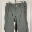 Columbia Women Gray Convertible Cargo Shorts Omni-Shade Sun Protection Pants Photo 1