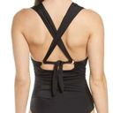 Chelsea28  Womens 4 Way Convertible One Piece Swimsuit L Black Halter Crossback Photo 5