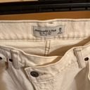 Abercrombie & Fitch 90s Straight Ultra High Rise Criss Cross Waist White Jeans Photo 3