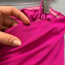 Badgley Mischka  Collection Magenta Fluorescent Chiffon Strapless Gown 10 Photo 12