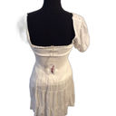 Jessica Simpson New NWT Small S crochet square neck white dress western cowgirl  Photo 1