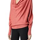 All Saints Elgar Cowl Neck Snap Button Back Rib Trim Sweater in Rustic Orange Photo 2