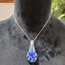 Bermuda Womens  Blue Crystal Water Drop Jewelry Necklace Photo 1