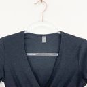 Beyond Yoga Black Surplice Wrap Long Sleeve Top Photo 3