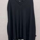 360 Cashmere  Black Shrug Poncho Pullover V Neck XS Photo 0