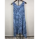 Fresh Produce  Blue Sleeveless Palawan Palm Lydia Asymmetrical Hem Dress Size S/M Photo 1