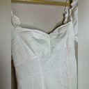 ASTR  the label SKYLAR puff sleeve bustier white cotton mini dress size medium Photo 4