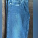 Guess Los Angeles Wide Leg  Dark Low Waist Blue Jeans Sz 29 Photo 2