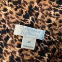 Christopher & Banks ‎ Women's Animal Print Button Front Cotton Jacket Brown - M Photo 3