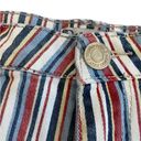 Indigo Rein  Red white blue stripe Jean shorts USA Size 13/14 NEW Photo 4