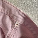 Levi’s  Womens Light Baby Pink Denim Jean Raw Hem Mini Skirt Barbie White Tab 27 Photo 4