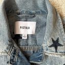 Pistola  Brando Star Embroidery Denim Jean Jacket Sz Small Photo 3