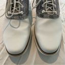 FootJoy Women’s  Traditions 97904 Lightweight White w Plaid Golf Shoes Size 9 Photo 2