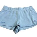 PacSun Playboy By  Women's M Blue Cotton Elastic Waist Sweat Shorts Soft Cozy Photo 0