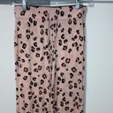 Cynthia Rowley  Leopard Lounge Pants PJ Pajamas Pink XS Extra Small Women’s Photo 1