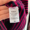 A.L.C. Dark Cherry & Navy Blue Stripe Delmar Skirt Photo 3