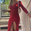 Club L Long Sleeve Red Dress Photo 1