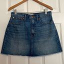 Madewell rigid denim mini skirt Size 30 Photo 0