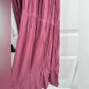 Elan Ruched Tiered Cover Up Maxi Dress X-Small PINK VIOLET  Photo 12