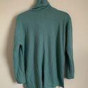 Loft  Waffle Knit Cowl Turtle Neck Sweater Raglan size small Photo 4