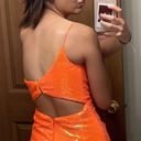 A.L.C. Orange Homecoming Dress Photo 2