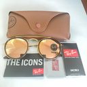 Ray-Ban  Sunglasses Round Double Bridge Gold Size 51mm Photo 2