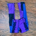 Edge Sherris NY Pants Patchwork Drawstring Lettuce  Blue Purple Size Small NWOT Photo 7