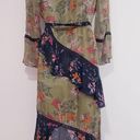 Love Sam  Williston Wrap Green, Blue / Floral Printed Dress Photo 2