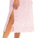 Heidi Carey CORAL FILIGREE SLIP NIGHTGOWN Size Large Scalloped Slip Dress Pink Photo 10