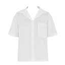 House Of CB  Carrie Broderie Anglaise Shirt, White, XS Photo 2