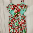 Trixxi Mint green floral cutout dress Photo 2