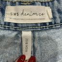 Krass&co SWS Denim  High Rise Distressed Cut Off Denim Blue Jean Shorts Women's Size 9 Photo 3