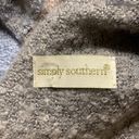 Simply Southern  Light Blue & Grey Cashmere Feel Blanket Scarf Photo 3