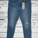 Levi's Levi’s NWT Size 32/14 Blue Denim Distressed Cool 311 Shaping Skinny Ankle Jeans Photo 0