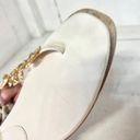 Tory Burch  Capri Fish-Embellished Leather Flat Thong Sandals Ivory Women's 8M Photo 9