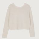 Oak + Fort  Cream Ribbed Sweater Pullover Top Photo 2