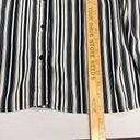 Worthington  Women's Long sleeve Black & White Striped Button Down Shirt size 2X Photo 2