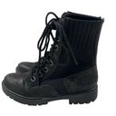 blowfish  Malibu women’s black moto combat boots, stretch shaft size 6.5 Photo 1