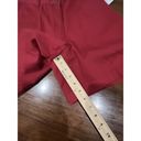 L.L.Bean  Womens Red Cotton Wrinkle Resistant Pleated Shorts Size 8 Photo 8