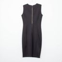 Karl Lagerfeld  Black Embellished Sleeveless Midi Sheath Dress Size 4 Photo 6